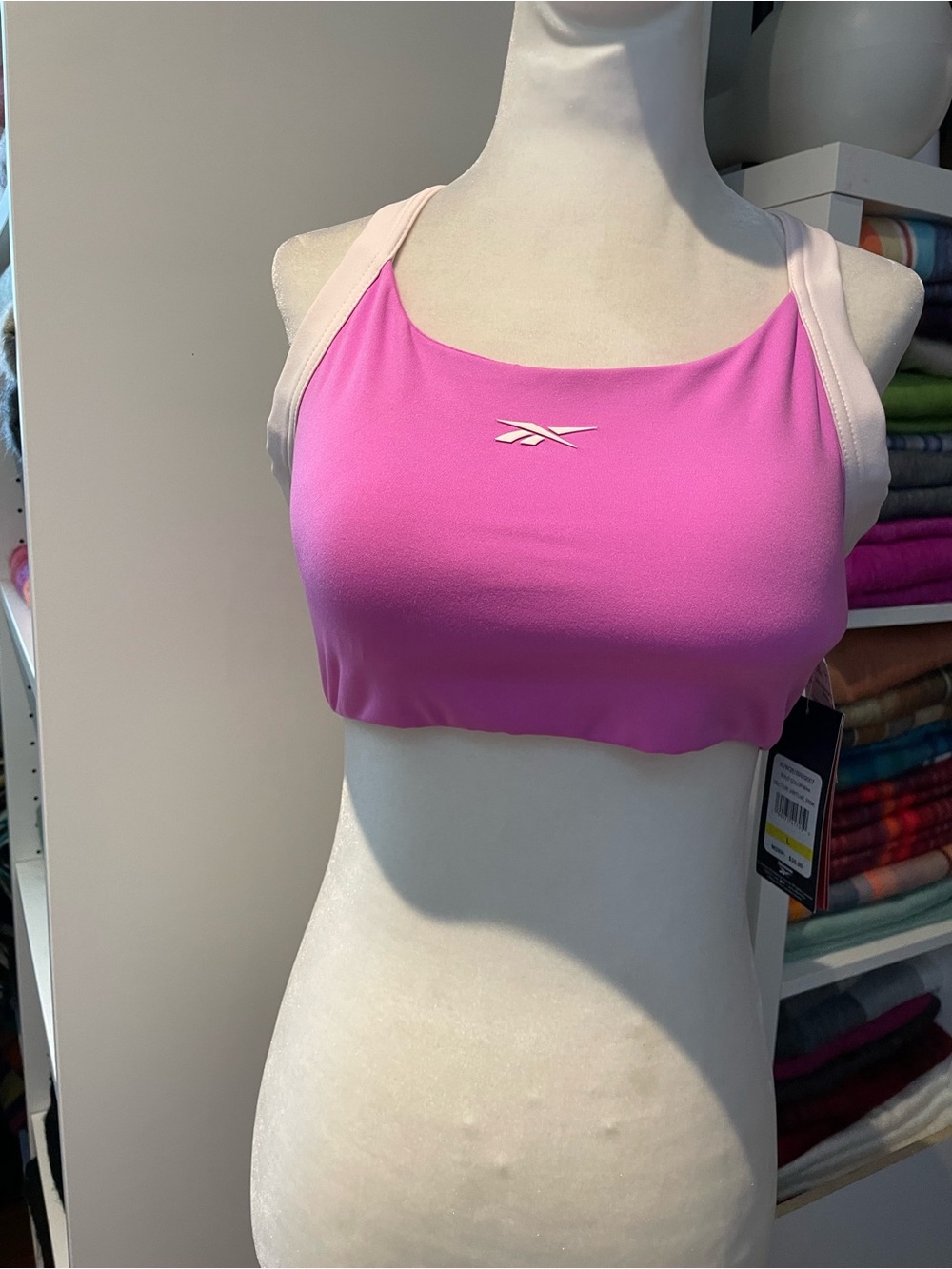 Reebok Women’s Pink Sports Bra – New With Tags, size L